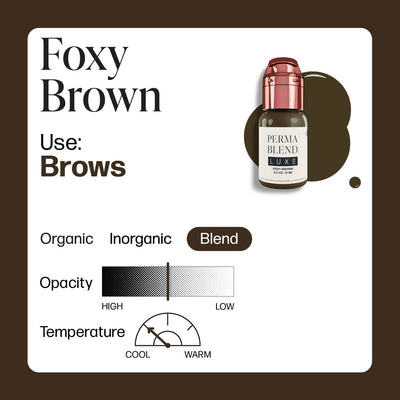 Perma Blend Luxe Foxy Brown - PMU Pigments - Mithra Tattoo Supplies Canada
