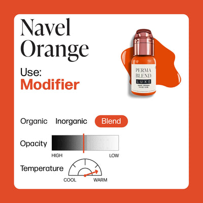 Perma Blend Luxe Navel Orange - PMU Pigments - Mithra Tattoo Supplies Canada