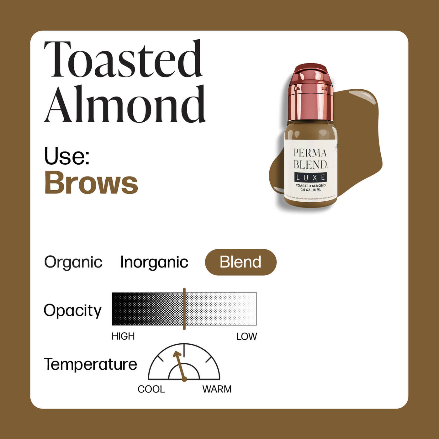 Perma Blend Luxe Toasted Almond - PMU Pigments - Mithra Tattoo Supplies Canada