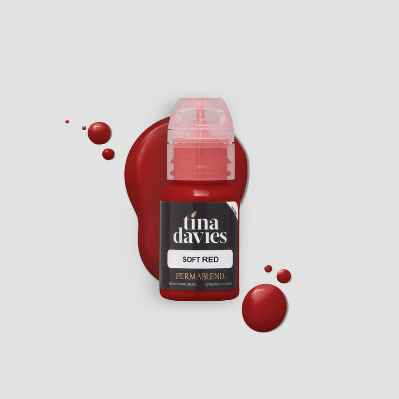 Perma Blend Tina Davies Soft Red - PMU Pigments - Mithra Tattoo Supplies Canada