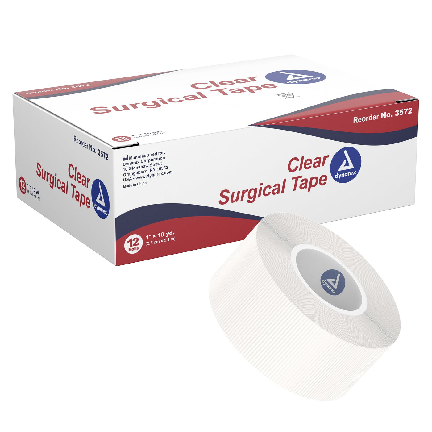Dynarex Clear Surgical Tape - Station Prep. & Barriers - Mithra Tattoo Supplies Canada