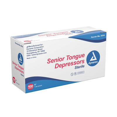 Dynarex Senior Tongue Depressors - Station Prep. & Barriers - Mithra Tattoo Supplies Canada