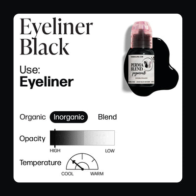 Perma Blend Eyeliner Black - PMU Pigments - Mithra Tattoo Supplies Canada