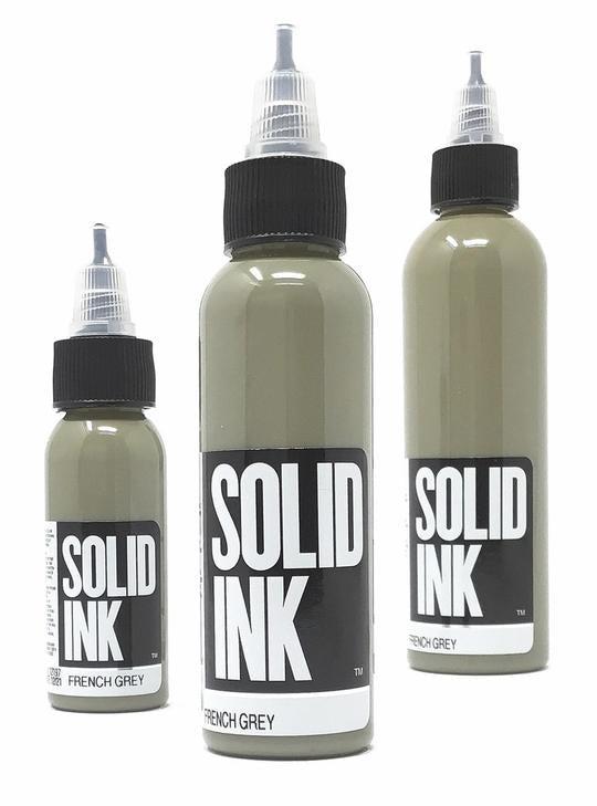 Solid Ink French Grey - Tattoo Ink - Mithra Tattoo Supplies Canada