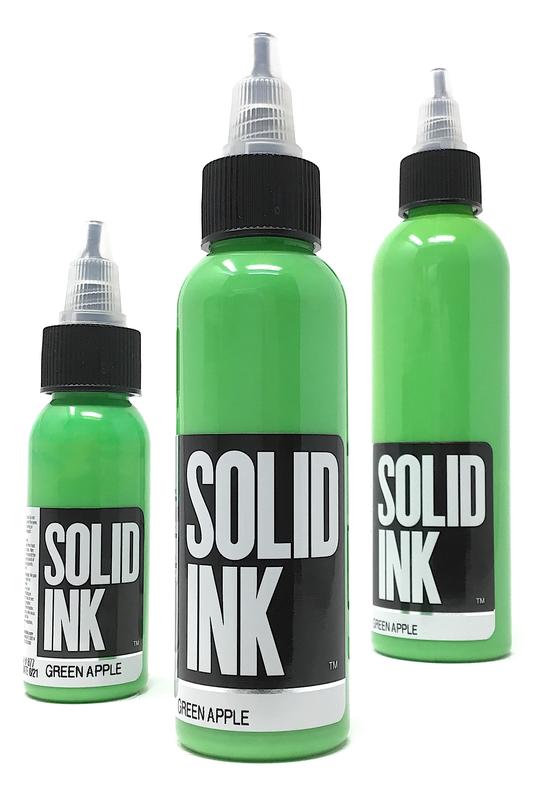 Solid Ink Green Apple - Tattoo Ink - Mithra Tattoo Supplies Canada