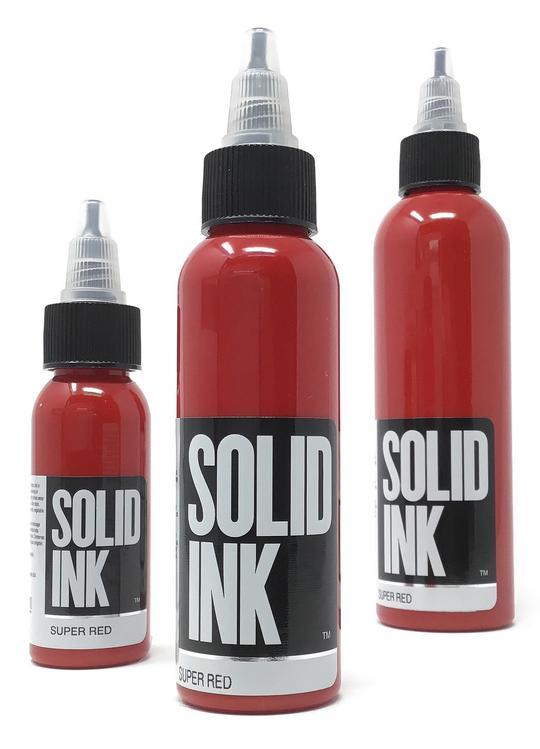 Solid Ink Super Red - Tattoo Ink - Mithra Tattoo Supplies Canada