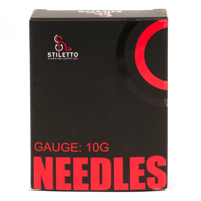 Stiletto Piercing Needles - 10G - Piercing Needles - Mithra Tattoo Supplies Canada