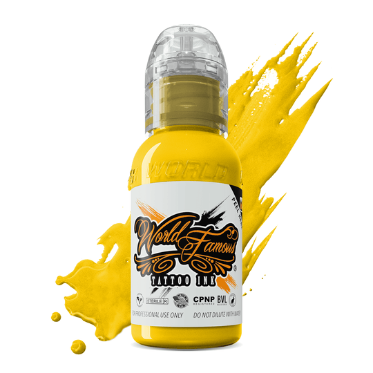 World Famous Canary Yellow - Tattoo Ink - Mithra Tattoo Supplies Canada