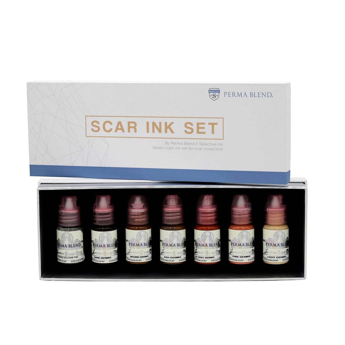 Perma Blend Scar Set - PMU Pigments - Mithra Tattoo Supplies Canada